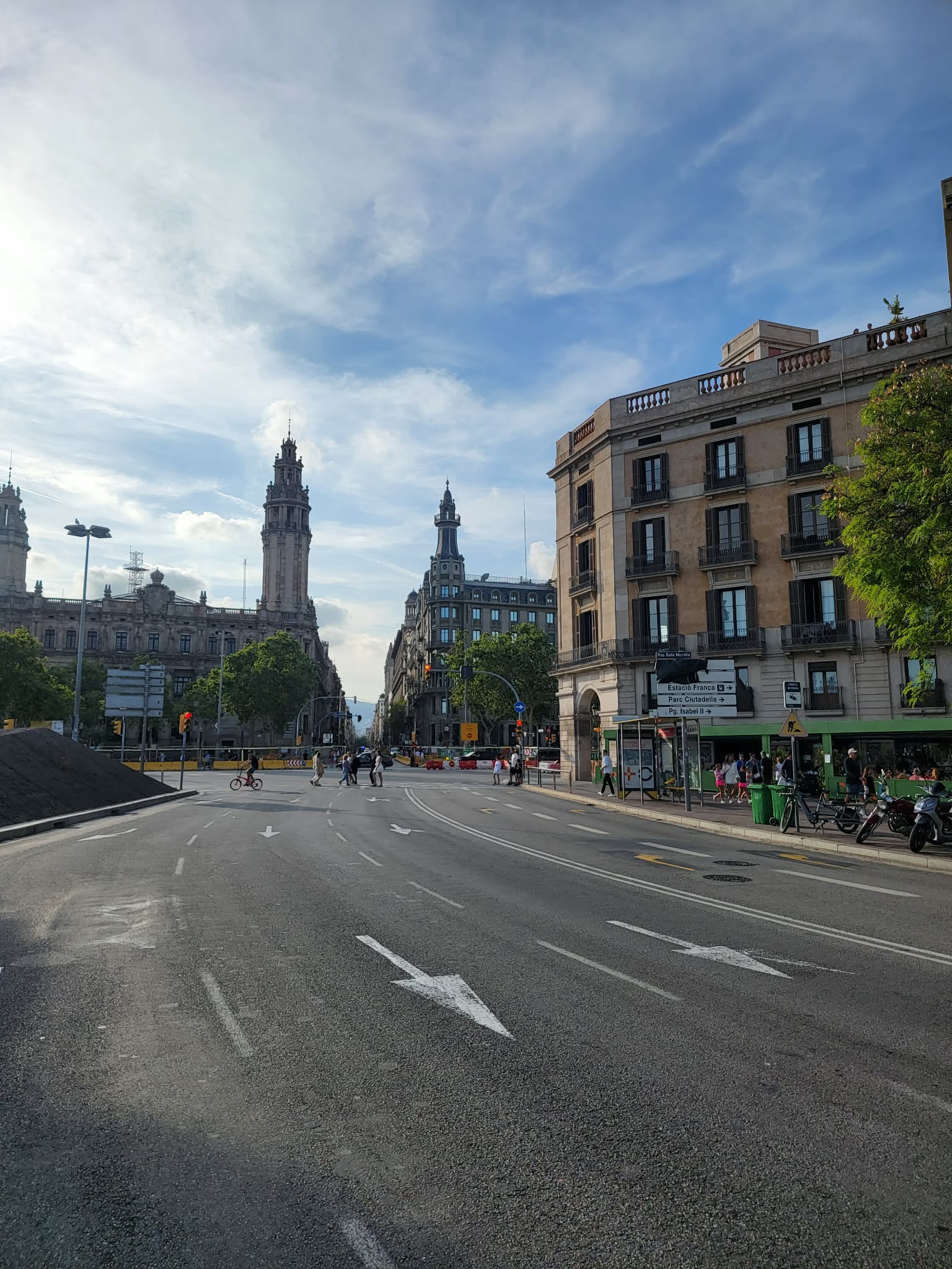 Mediterranean city street in Spain